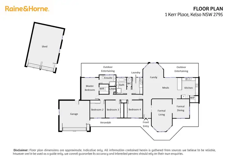 Floorplan of Homely house listing, 1 Kerr Place, Kelso NSW 2795