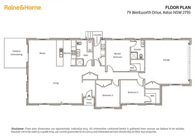 Floorplan of Homely house listing, 79 Wentworth Drive, Kelso NSW 2795