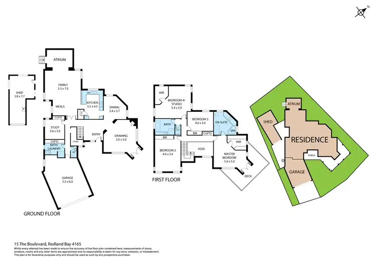 Floorplan of Homely house listing, 15 The Boulevard, Redland Bay QLD 4165