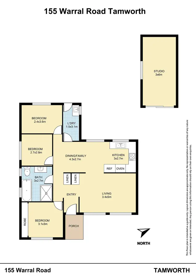 Floorplan of Homely house listing, 155 Warral Road, Tamworth NSW 2340