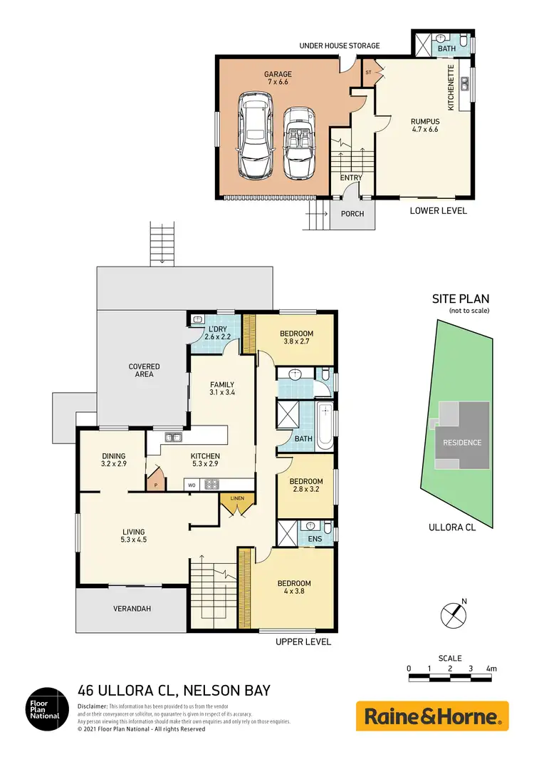 Floorplan of Homely house listing, 46 Ullora Close, Nelson Bay NSW 2315