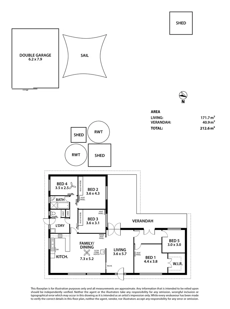 Floorplan of Homely house listing, 12 Lime Street, Strathalbyn SA 5255