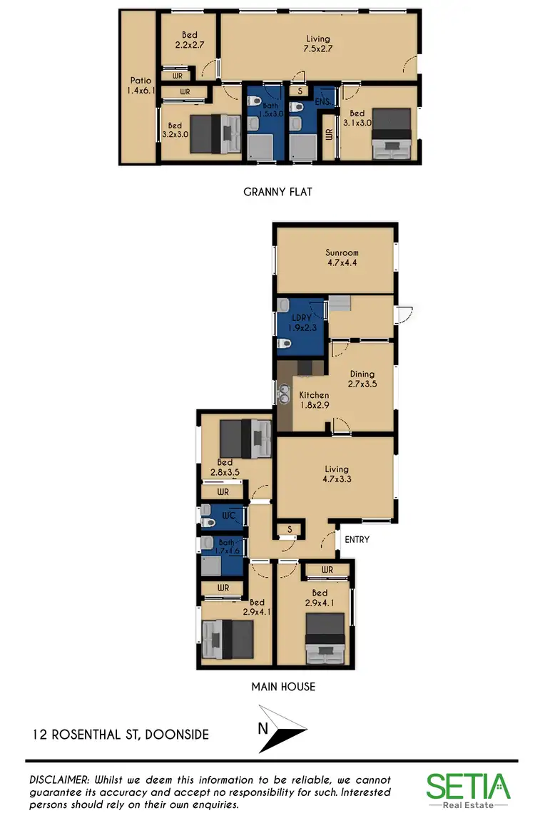 Floorplan of Homely house listing, 12 Rosenthal Street, Doonside NSW 2767