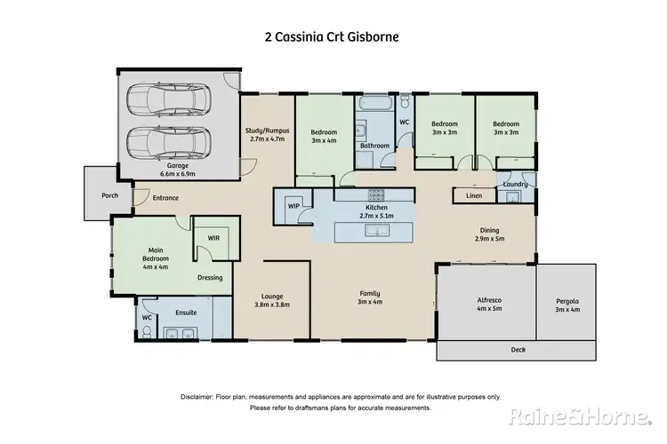 Floorplan of Homely house listing, 2 Cassinia Court, Gisborne VIC 3437