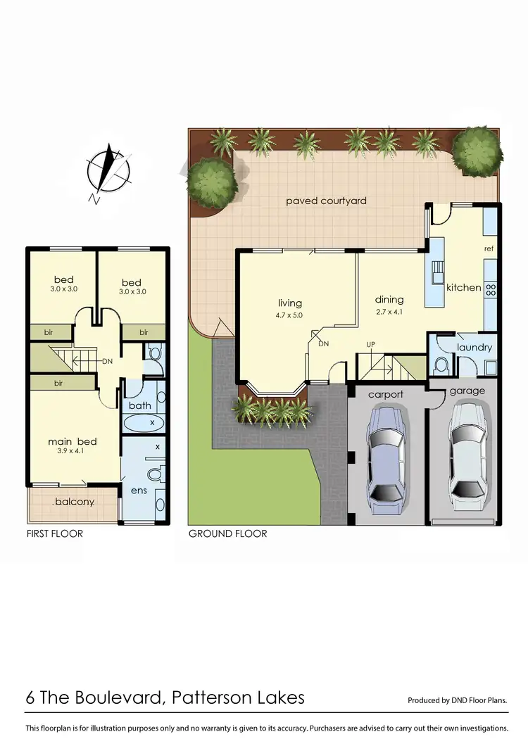 Floorplan of Homely house listing, 6 The Boulevard, Patterson Lakes VIC 3197