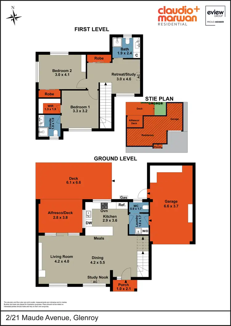 Floorplan of Homely townhouse listing, 2/21 Maude Avenue, Glenroy VIC 3046