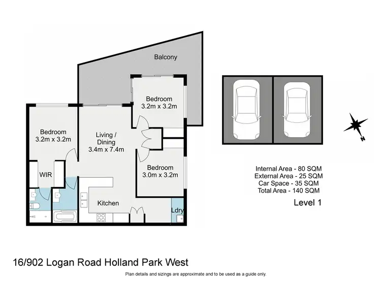 Floorplan of Homely apartment listing, 16/902 Logan Road, Holland Park West QLD 4121
