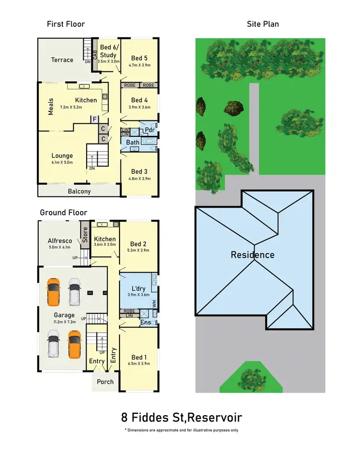 Floorplan of Homely house listing, 8 Fiddes Street, Reservoir VIC 3073
