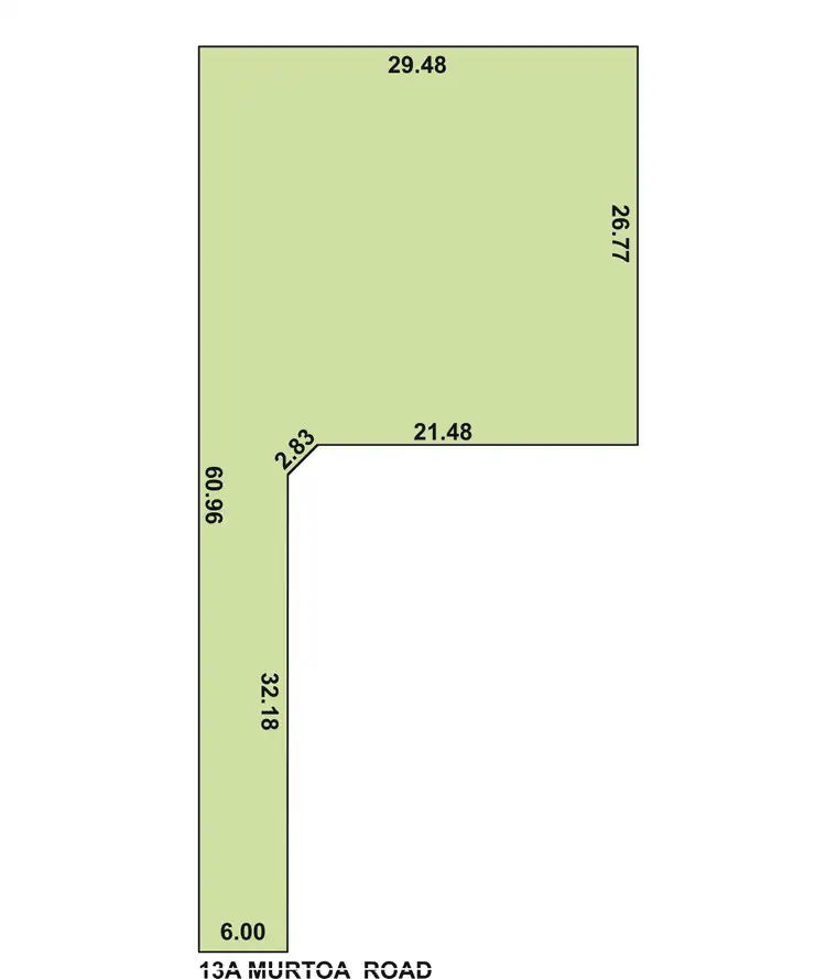 Floorplan of Homely land listing, 13A Murtoa Road, Eden Hills SA 5050