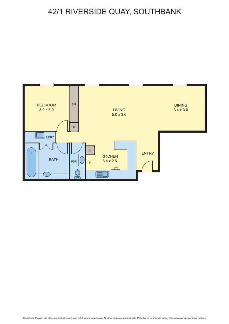Floorplan of Homely apartment listing, 42/1 Riverside Quay, Southbank VIC 3006