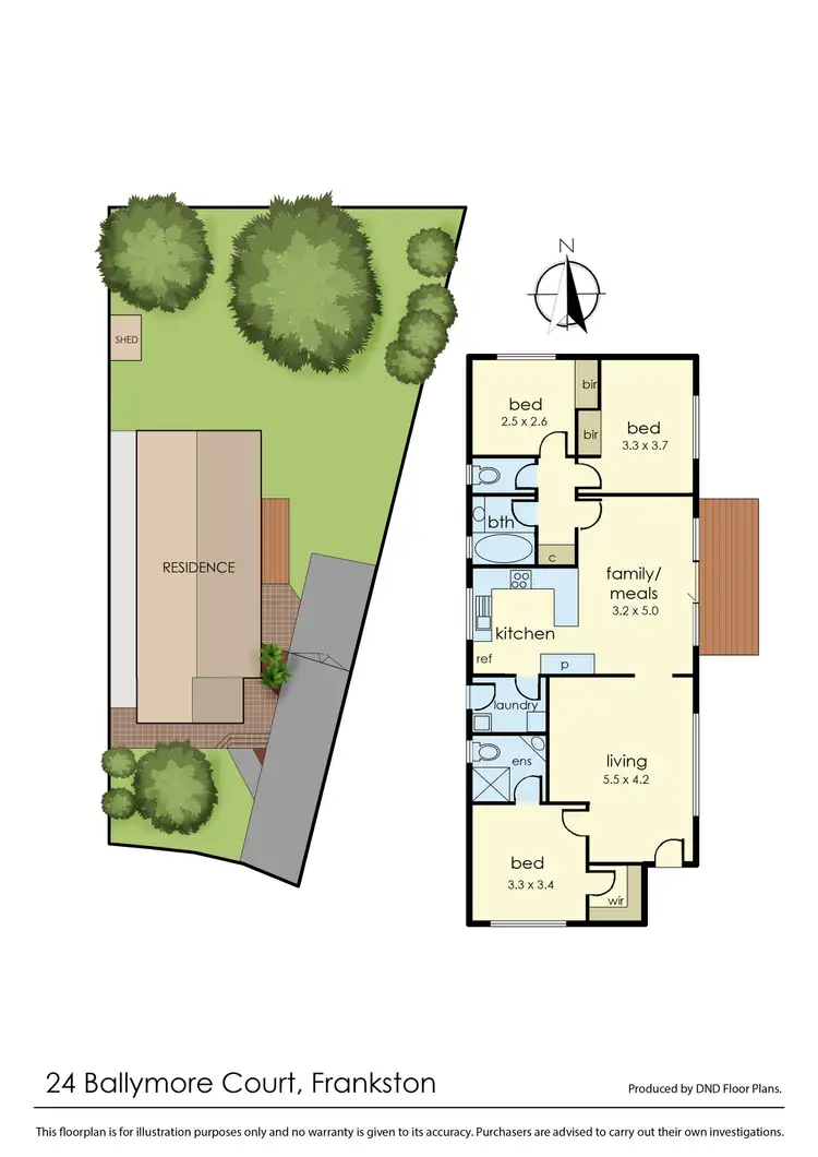 Floorplan of Homely house listing, 24 Ballymore Court, Frankston VIC 3199
