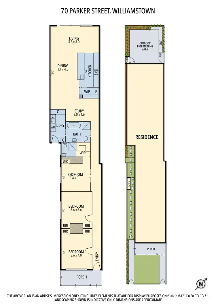 Floorplan of Homely house listing, 70 Parker Street, Williamstown VIC 3016