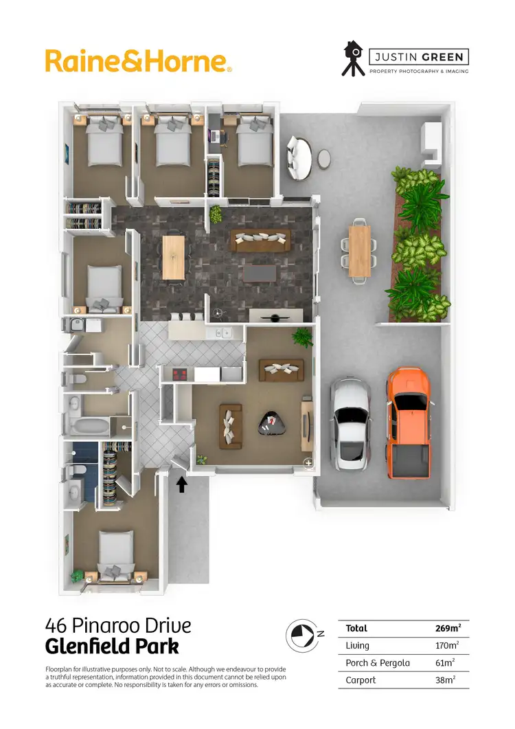 Floorplan of Homely house listing, 46 Pinaroo Drive, Glenfield Park NSW 2650