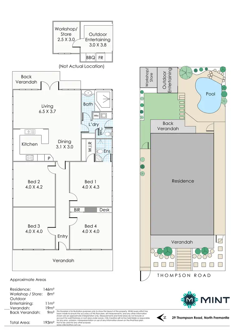 Floorplan of Homely house listing, 29 Thompson Road, North Fremantle WA 6159