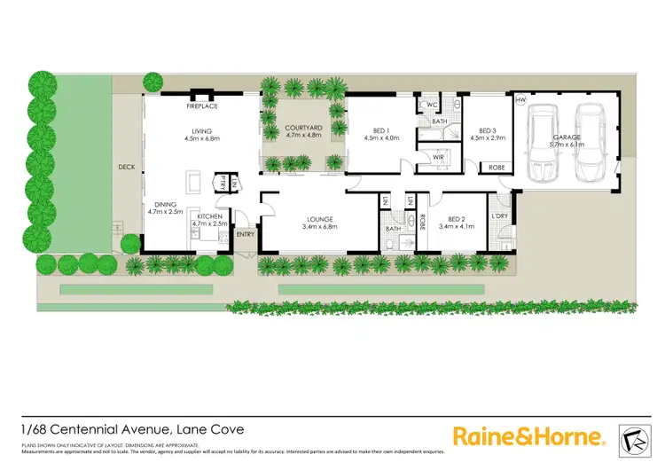 Floorplan of Homely house listing, 1/68 Centennial Avenue, Lane Cove NSW 2066