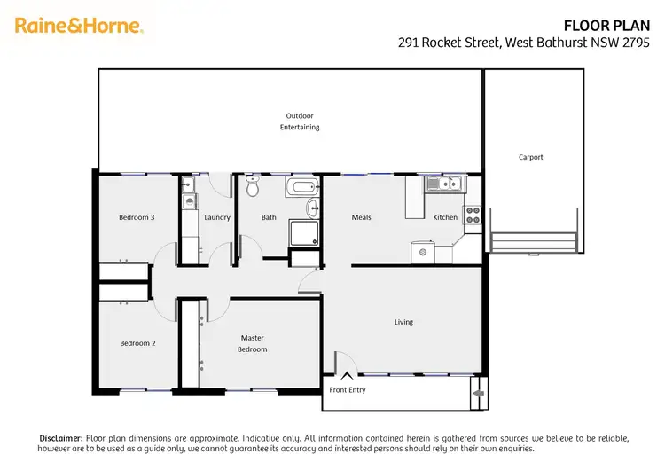 Floorplan of Homely house listing, 291 Rocket Street, West Bathurst NSW 2795