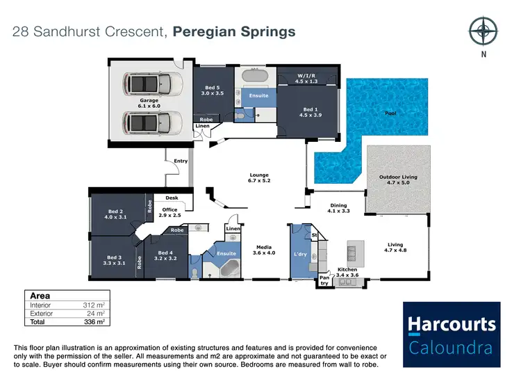 Floorplan of Homely house listing, 28 Sandhurst Crescent, Peregian Springs QLD 4573