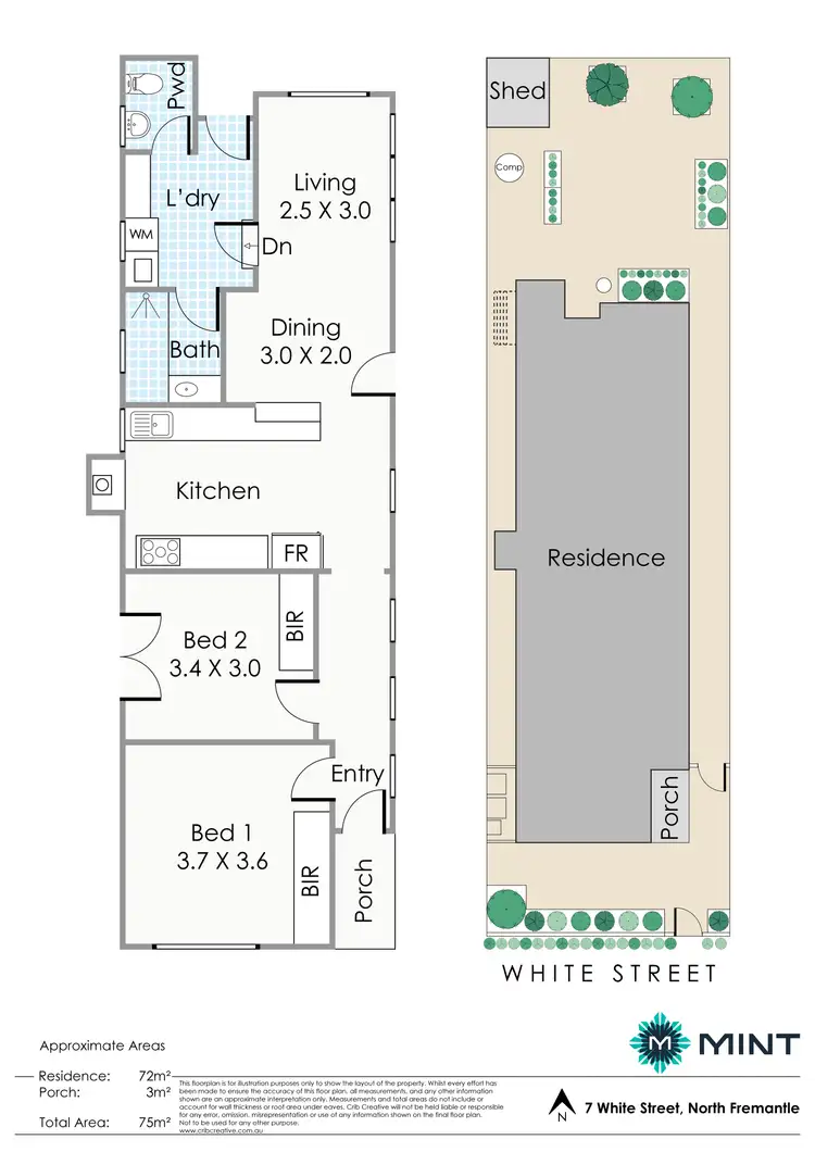 Floorplan of Homely house listing, 7 White Street, North Fremantle WA 6159