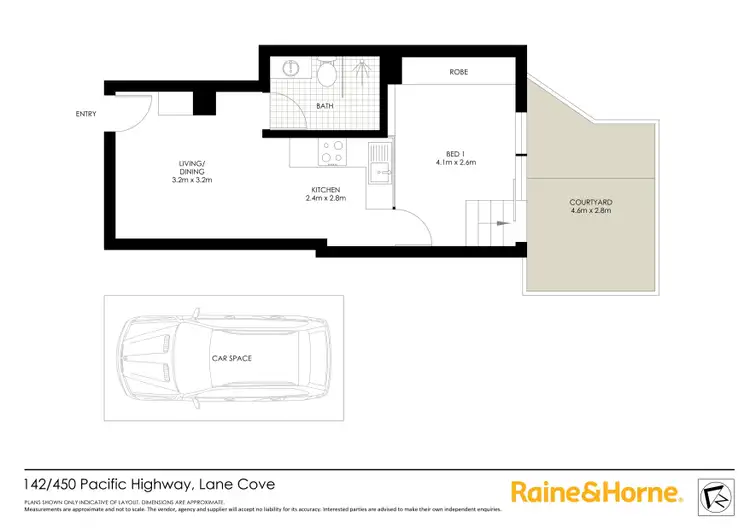 Floorplan of Homely apartment listing, 142/450 Pacific Highway, Lane Cove NSW 2066