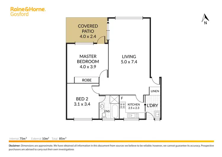 Floorplan of Homely unit listing, 2/39 Masons Parade, Point Frederick NSW 2250