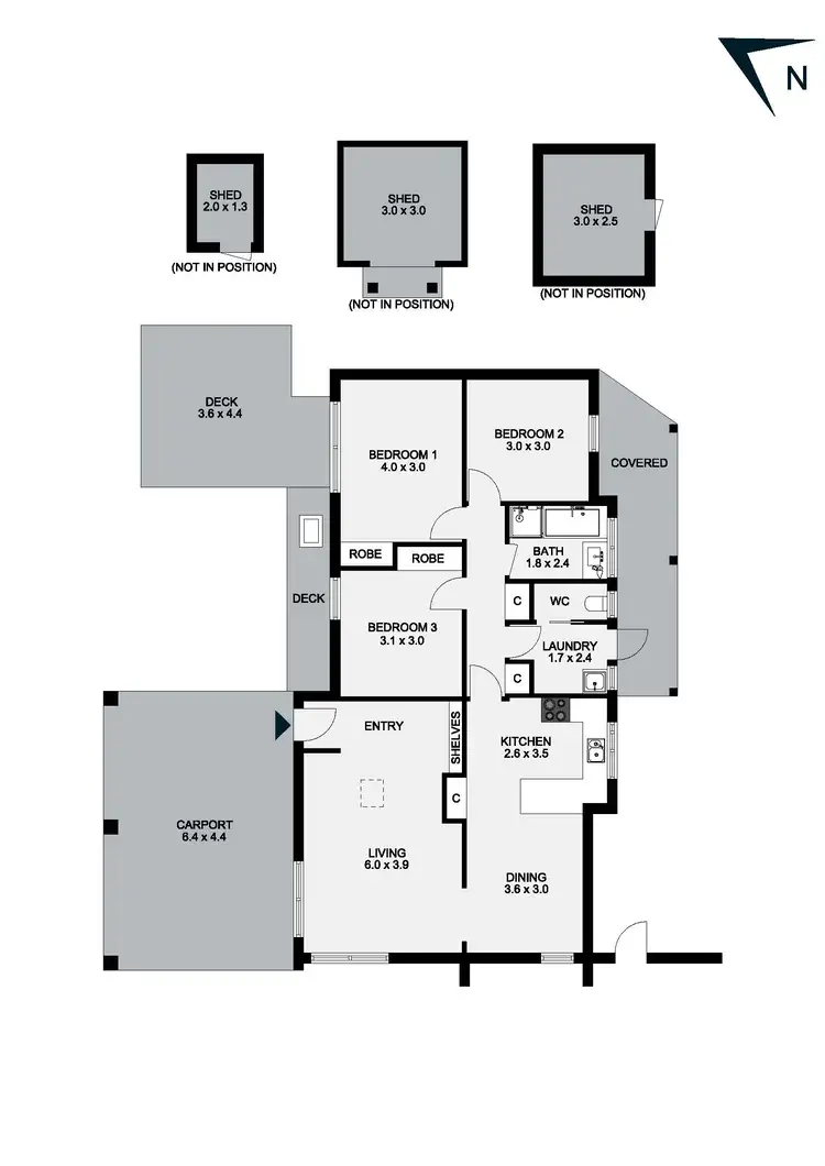 Floorplan of Homely house listing, 18 Cleeland Court, Rosebud VIC 3939