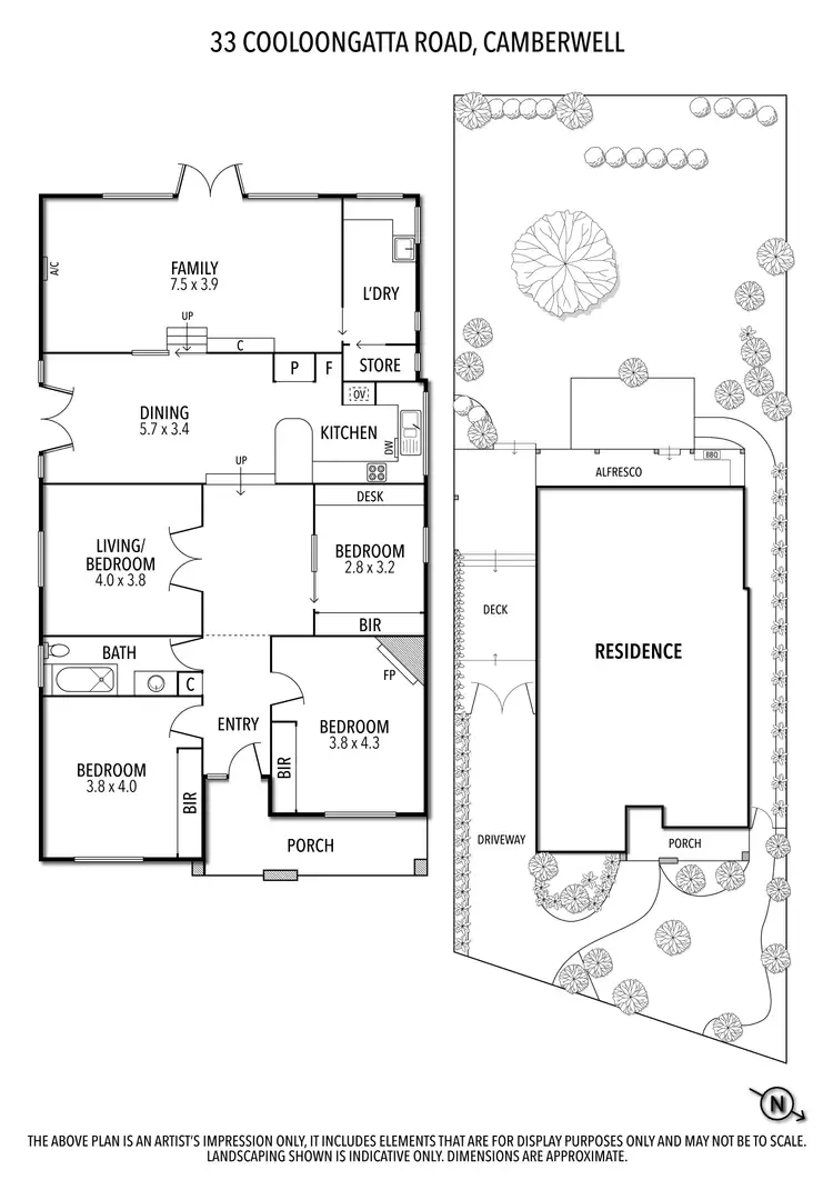 Floorplan of Homely house listing, 33 Cooloongatta Road, Camberwell VIC 3124