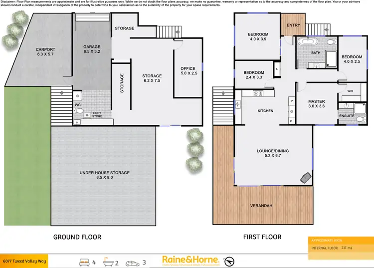 Floorplan of Homely house listing, 6077 Tweed Valley Way, Burringbar NSW 2483