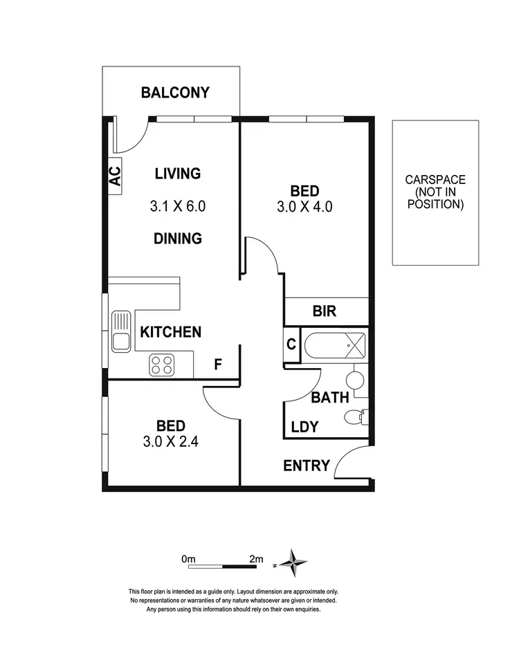 Floorplan of Homely apartment listing, 15/48 Scotia Street, Moonee Ponds VIC 3039
