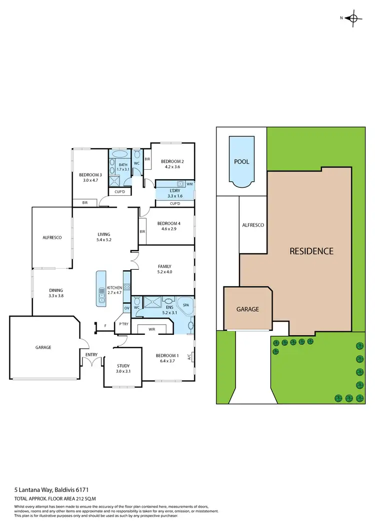 Floorplan of Homely house listing, 5 Lantana Way, Baldivis WA 6171