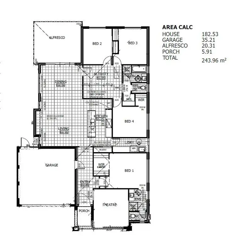 Floorplan of Homely house listing, 10 Gallon Way, Byford WA 6122