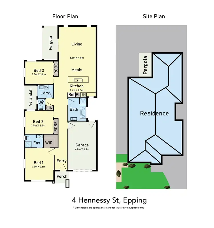 Floorplan of Homely house listing, 4 Hennessy Street, Epping VIC 3076