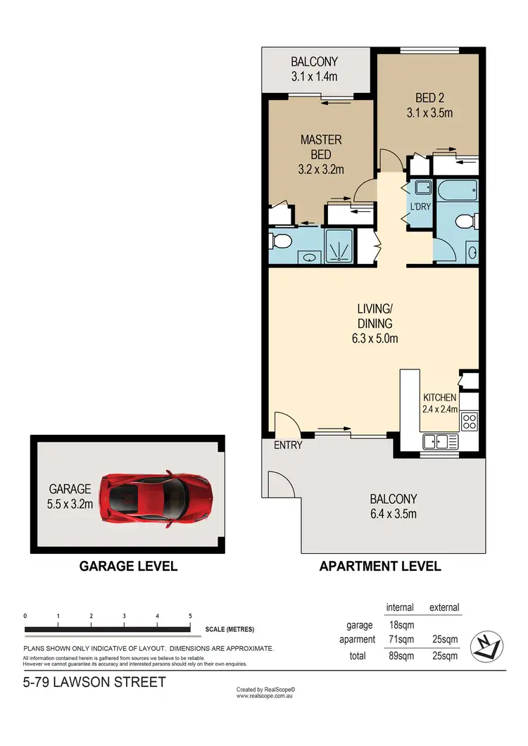 Floorplan of Homely unit listing, 5/79 Lawson Street, Morningside QLD 4170