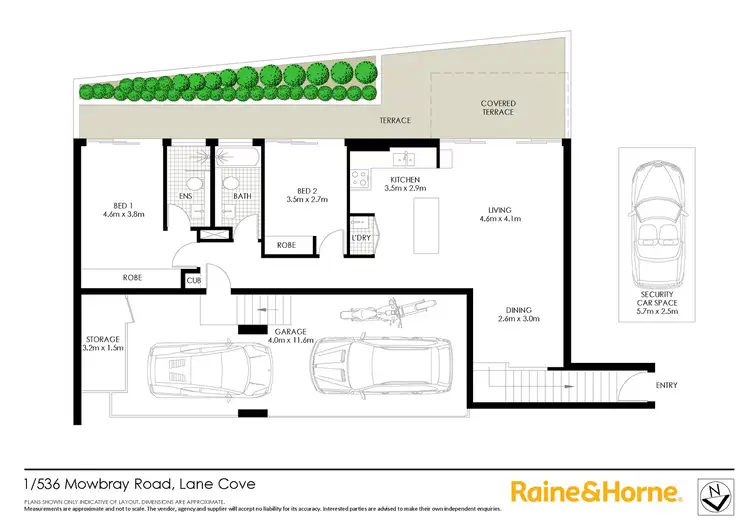Floorplan of Homely apartment listing, 1/536 Mowbray Road, Lane Cove NSW 2066