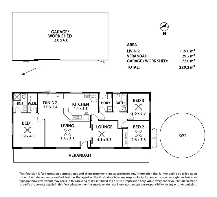 Floorplan of Homely house listing, 663 Bull Creek Road, Bull Creek SA 5157