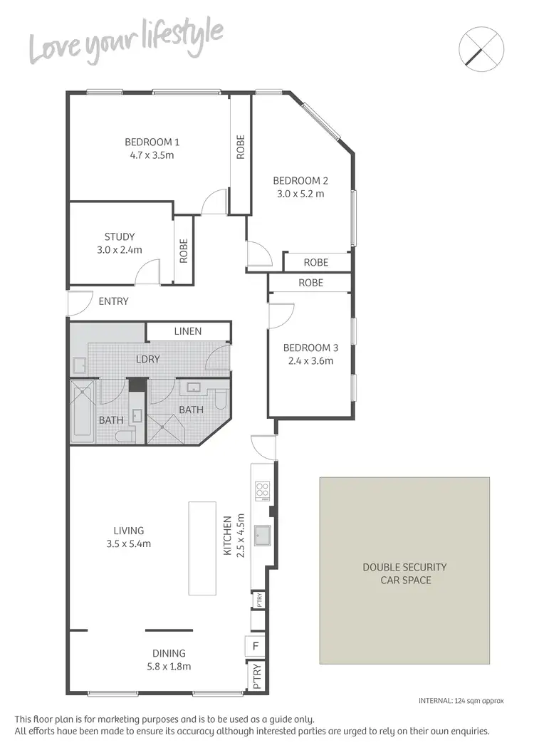 Floorplan of Homely apartment listing, 1/125 Euston Road, Alexandria NSW 2015