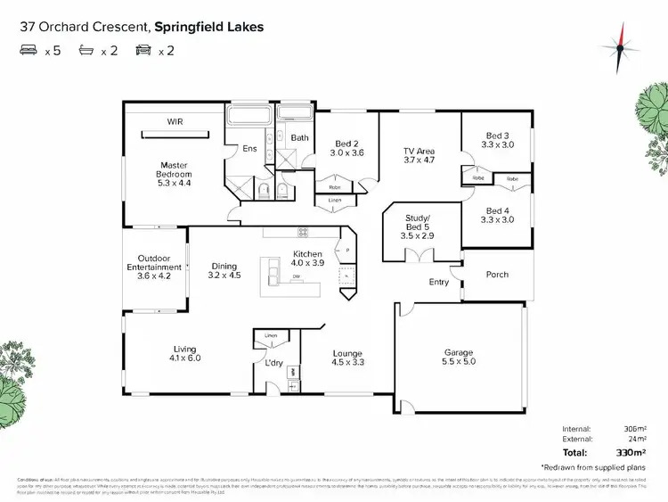 Floorplan of Homely house listing, 37 Orchard Crescent, Springfield Lakes QLD 4300