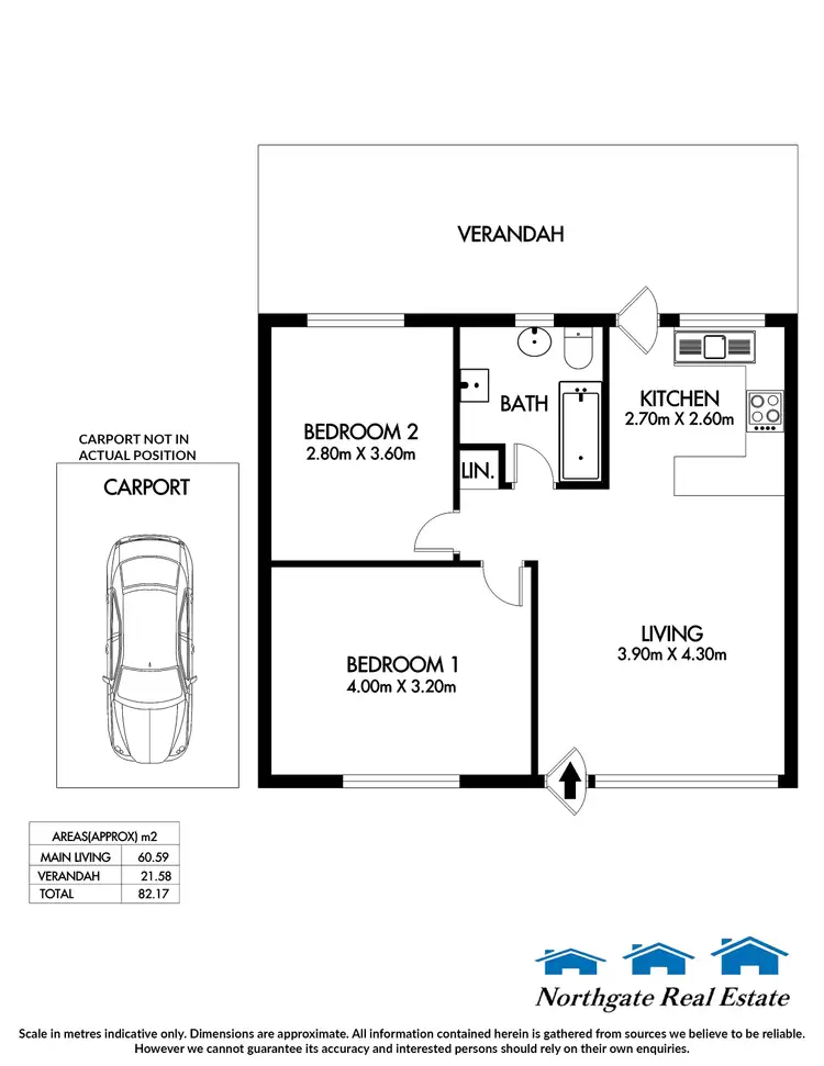 Floorplan of Homely unit listing, 3/443-445 Churchill Road, Kilburn SA 5084