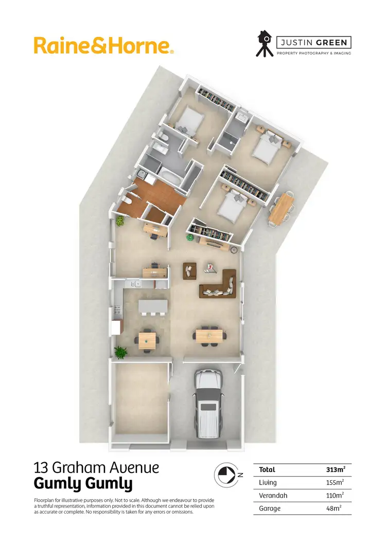Floorplan of Homely house listing, 13 Graham Avenue, Gumly Gumly NSW 2652