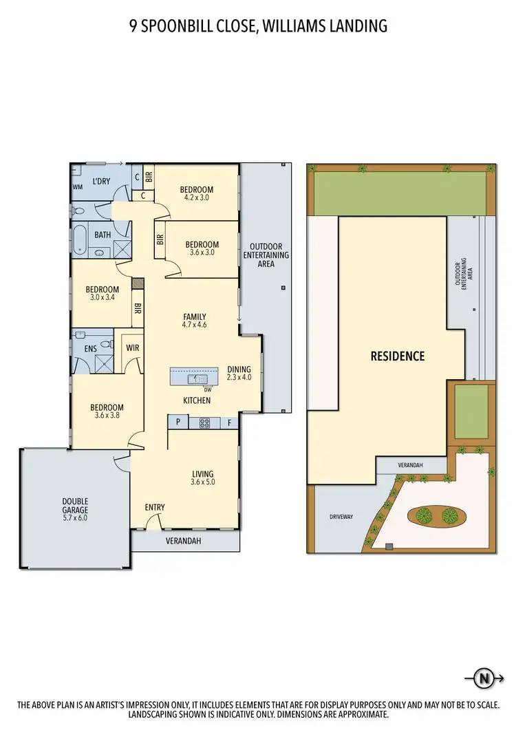 Floorplan of Homely house listing, 9 Spoonbill Close, Williams Landing VIC 3027