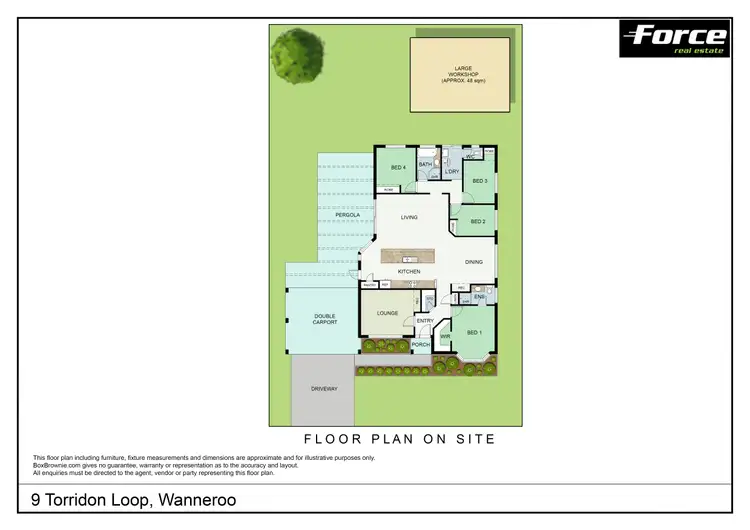 Floorplan of Homely house listing, 9 Torridon Loop, Wanneroo WA 6065