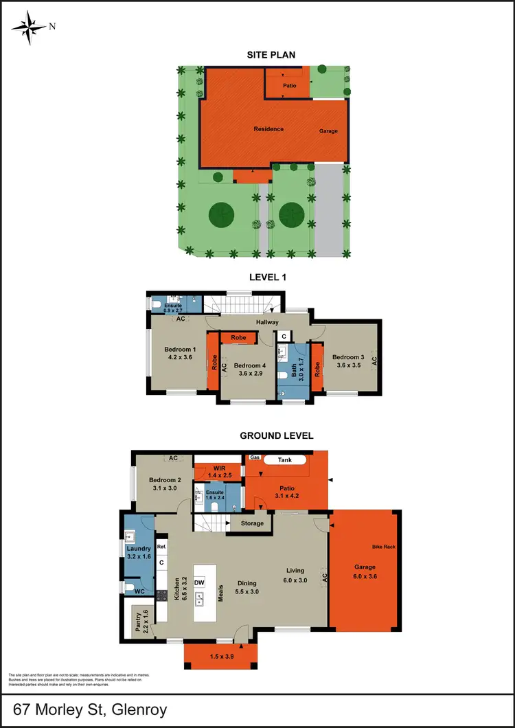Floorplan of Homely townhouse listing, 67 Morley Street, Glenroy VIC 3046