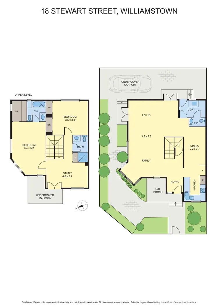 Floorplan of Homely house listing, 18 Stewart Street, Williamstown VIC 3016