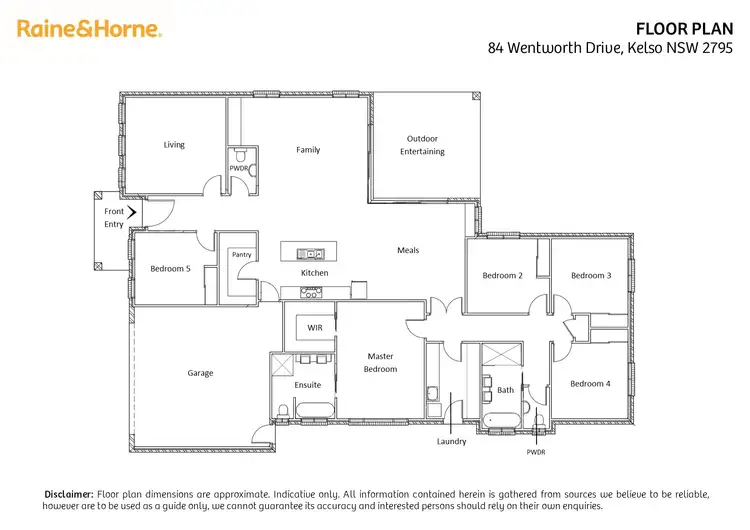 Floorplan of Homely house listing, 84 Wentworth Drive, Kelso NSW 2795