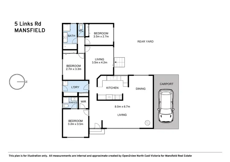 Floorplan of Homely house listing, 5 Links Road, Mansfield VIC 3722