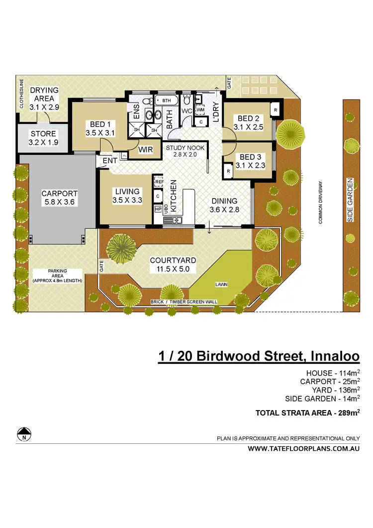 Floorplan of Homely house listing, 1/20 Birdwood Street, Innaloo WA 6018