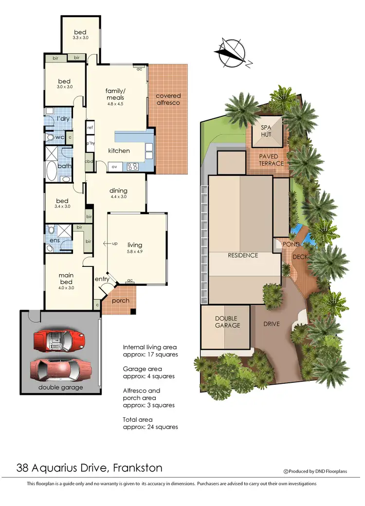Floorplan of Homely house listing, 38 Aquarius Drive, Frankston VIC 3199