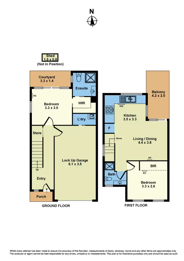 Floorplan of Homely townhouse listing, 9/6 Rosamond Rd, Footscray VIC 3011