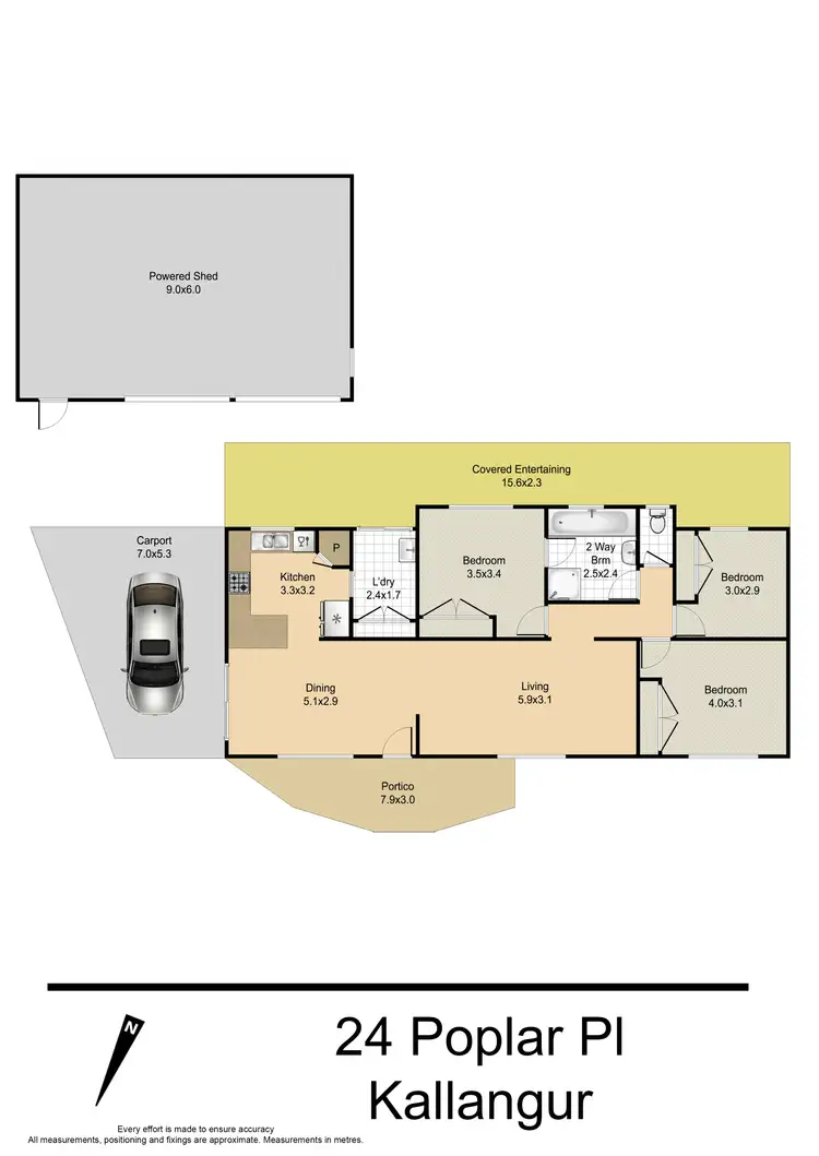 Floorplan of Homely house listing, 24 Poplar Place, Kallangur QLD 4503