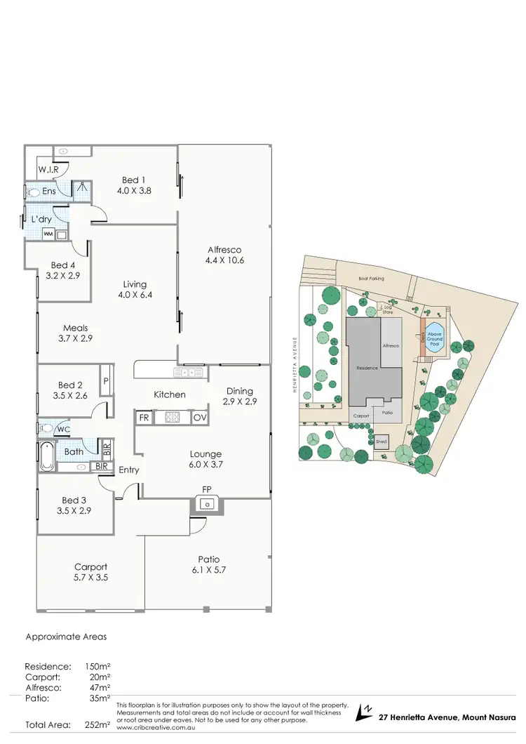 Floorplan of Homely house listing, 27 Henrietta Avenue, Mount Nasura WA 6112