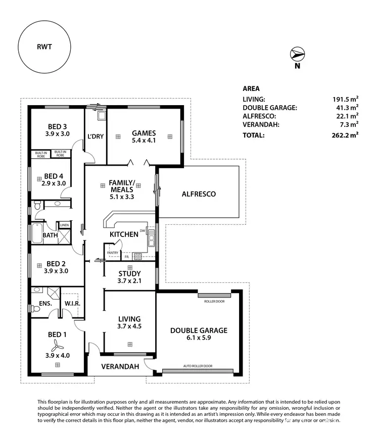 Floorplan of Homely house listing, 12 St Andrews Drive, Strathalbyn SA 5255